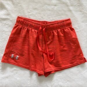 Under Armour Women's Vibrant Red Athletic Shorts